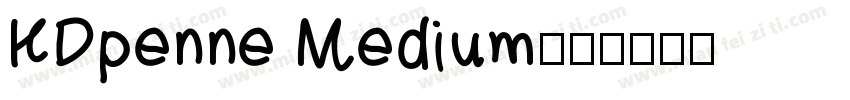 KDpenne Medium字体转换